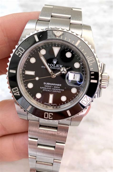 rolex submariner date ceramic bezel.